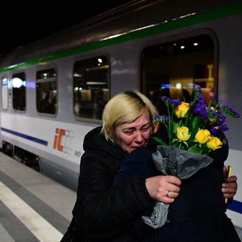 Ukrainian Woman Arrives in Germany